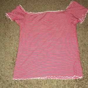 red striped top
